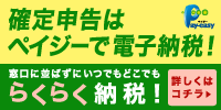 確定申告は、ペイジーによる電子納税が便利です。
